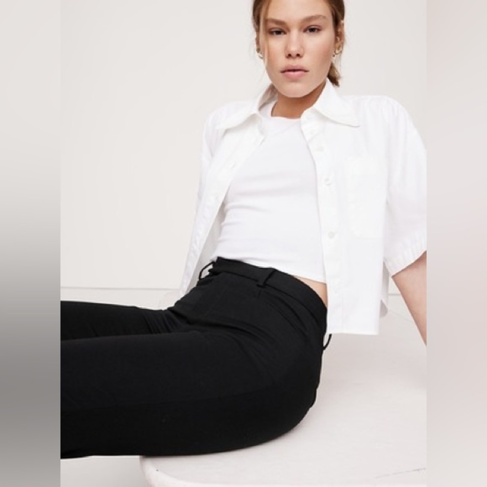 NWOT Banana Republic High-Rise Straight Sloan Pant Size 6 Tall - Picture 3 of 10